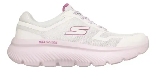 Tênis Feminino Max Cushioning Skechers Branco/roxo  Lisa 34 Br
