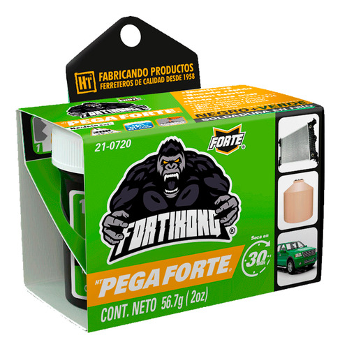 Pegaforte Soldadura Epoxica En Frio En 3 Colores Negro