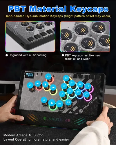 Controlador Arcade Stick Oneed Haute42 C-at Black | Parcelamento
