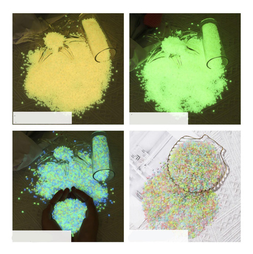 2000 Uds Piedras Luminosas Grava Fluorescente Piedras