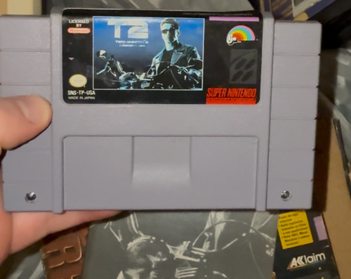 Snes Playtronic T2 Judgement Day Cib Raríssimo