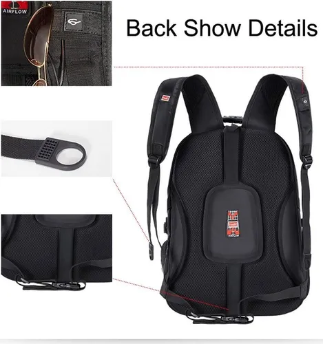 Bonvince Mochila Para Laptop Color Negra De 18.4 Pulgadas