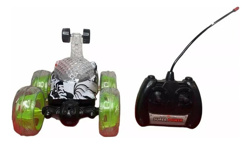 Auto Loco A Control Remoto Luces Sonido 360° Recargable Usb