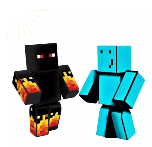 Boneco Athos r Streamers Minecraft 35 Cm