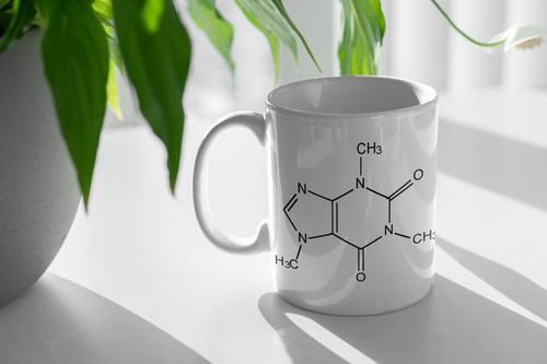 Taza Divertida - Molécula De Cafeína, Química - Tazas De.