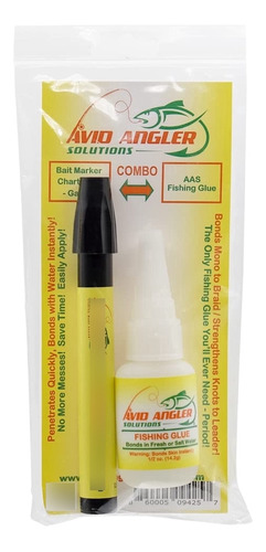 Avid Angler Solutions Combo Pegamento Pesca Marcador Cebo