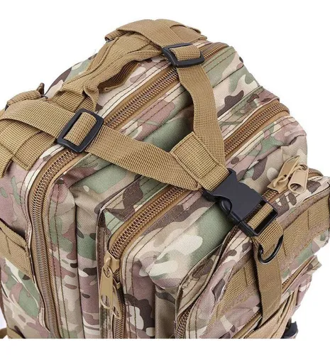 Mochila militar táctica Bope 800d Molle System, 30 litros, camuflada