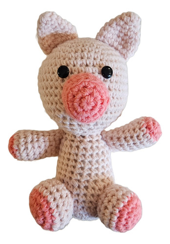 Amigurumi Tejido Bebe Crochet Cerdito Simple Chanchito Promo