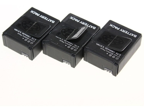 3 Unidades Kit Baterias P/ Gopro Hero3 / Gopro Hero 3+ Ahdbt