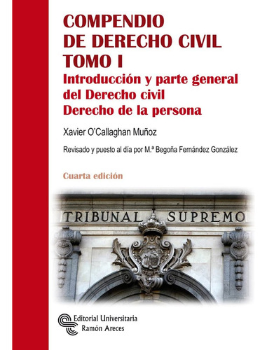 Libro Compendio De Derecho Civil Tomo I.introducciã³n Y P...