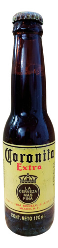 Botella Antigua De Vidrio Coronita Extra Vintage 190ml Coronita (Usado)