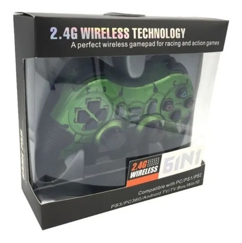Imagen 4 de 4 de Joystick Inalambrico 6 En Color Verde