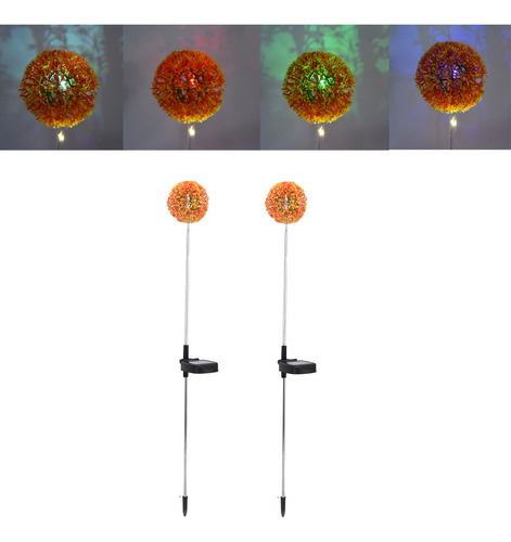 Luces Solares De Jardín Con Forma De Diente De León, 6 Led,