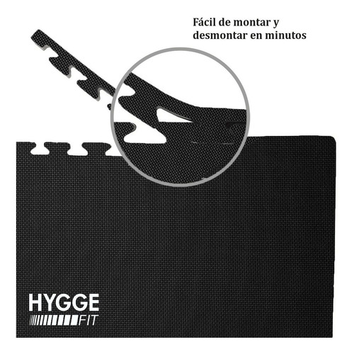 Imagen 5 de 10 de Piso Goma Eva Encastrable Con Bordes Tatami Gym 1x1mts X25mm