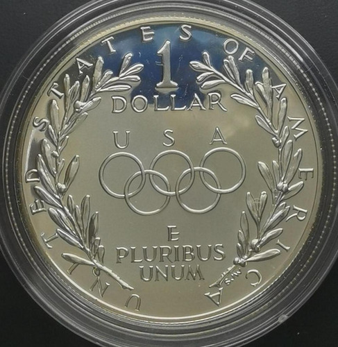 Moeda De Prata 1 Dollar 1988 Seoul Olimpiada (Usado)