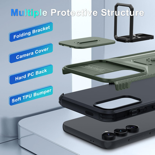 Capa De Telefone Casejeen Para Samsung Galaxy S25, S24 Com T