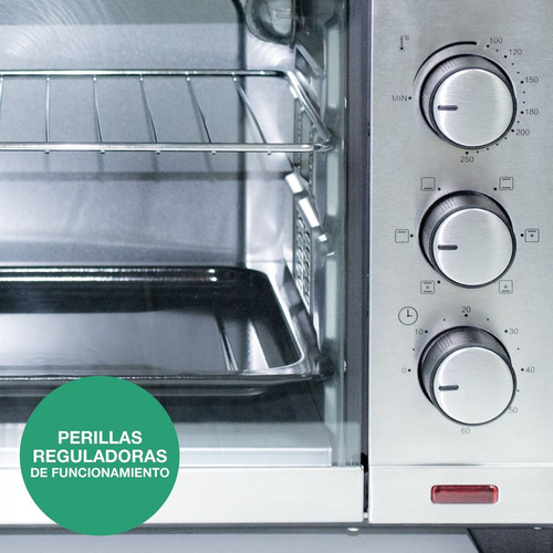Imagen 4 de 6 de Horno Eléctrico Peabody Nuevo Pe-he3542 Inoxidable 1600w