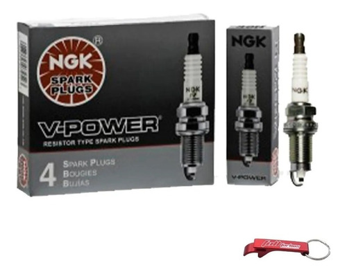 Jogo De 4 Velas Ignição Ngk V Power R5671a-11