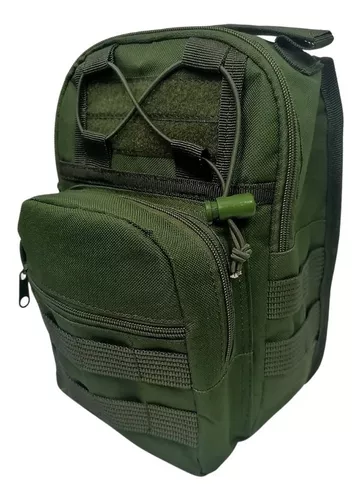 Mochila Táctica Verde Pechera Cruzada Impermeable | FRUTIVEGIE