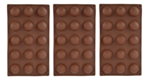 Moldes Para Chocolate, 3 Unidades, 15 Agujeros, Silicona, Bo