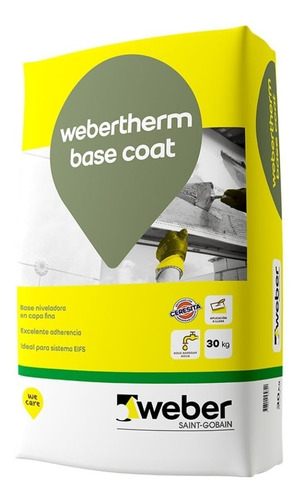 Bolsa De Base Coat Gris Weber X 30 Kg