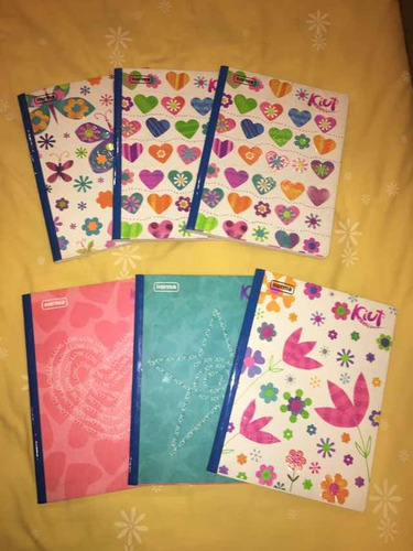 Cuadernos Marca Norma Kiut Modelos Florales De 1 Linea