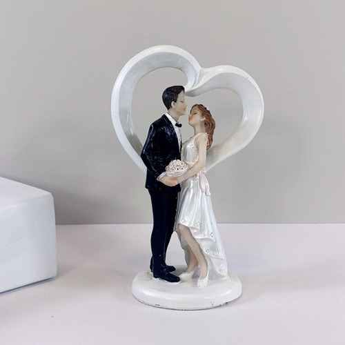 2 Decorações De Bolo De Casamento Com Estátuas De Amor Do
