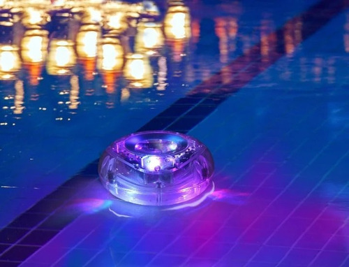 Luz Led Flotante X4 Rgb Deco Jacuzzi Piscina Pileta Control