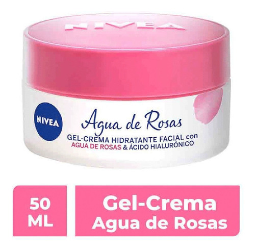 Gel Crema Facial Nivea Agua Rosas Con Ácido Hialurónico 50ml Tipo de piel Mixta