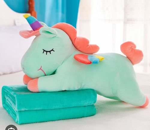 Almohadon Peluche Con Manta Novedoso