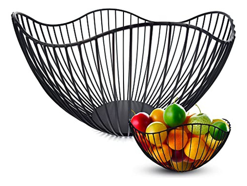 Metal Wire Fruit Basket Fruit Bowl For Kitchen Counter ...