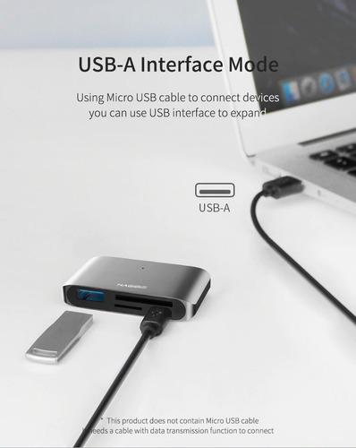 Hub Hagibis Usb C Leitor De Cartões P/ Smartphones Notebooks