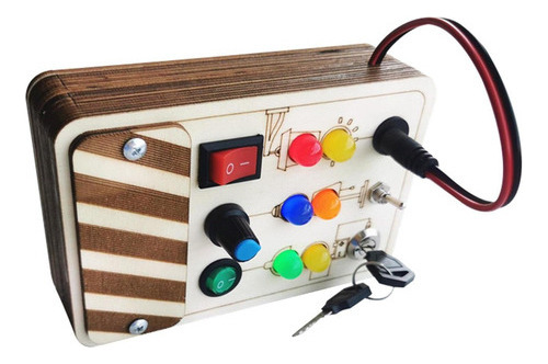Botones De Tablero Sensorial Montessori Switch Para Electrón