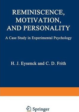 Libro Reminiscence, Motivation, And Personality : A Case ...