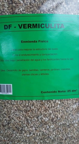 Imagen 4 de 4 de Vermiculita Gruesa 25 Dm3 Sustrato Indoor Huerta Hidroponia