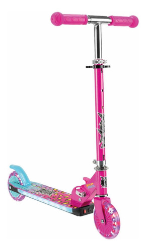 Scooter Patin Del Diablo Xootz Wild Rider Con Luces Led Rosa