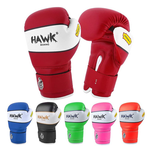 Guantes De Boxeo Hawk Sports 6 Oz Rojo