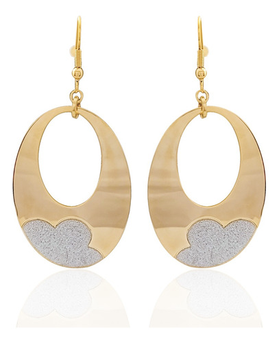 Aretes Oro Laminado #511 Forma Circular Con Zirconias Chicas