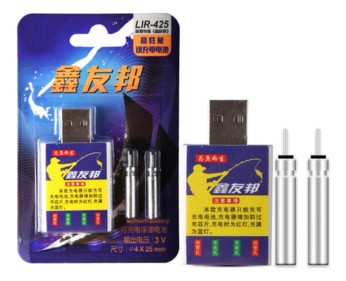 Batería De Flotador De Pesca Cr425 Cargador Usb Electrónico
