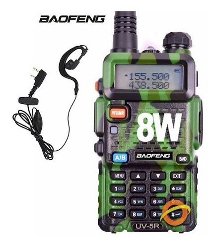 Handie De 8 Watts Baofeng Uv5rb8w Uhf Vhf Manos Libres