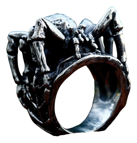 Anillo Araña En  Acero Inoxidable 316l Unisex