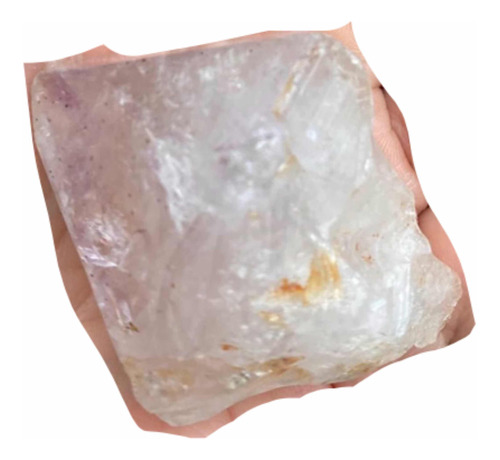 Piedra Cuarzo Blanco Y Lila Energética (r) Pulida Cha Cra