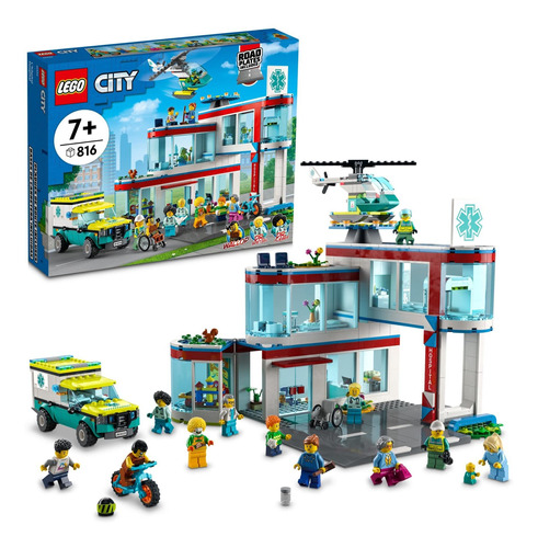 Lego City Hospital 60330 Kit De Construcción Con Ambu Fr32ee