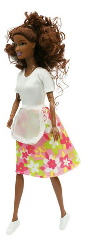 Boneca Cozinheira Chef Profissões N244232-9 Negra - Quanhe