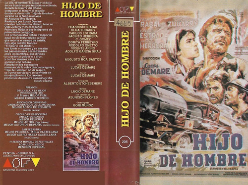 Hijo De Hombre Vhs La Sed Lucas Demare Francisco Rabal Asfv