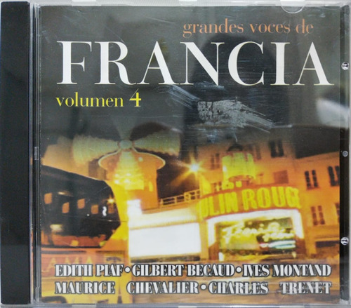 Varios  Grandes Voces De Francia Volumen 4 Compilation Cd