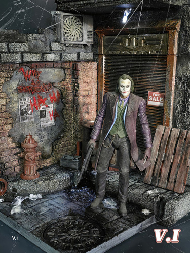 Batman Mcfarlane Joker Dioramas Maqueta Escala Neca O Mcfar