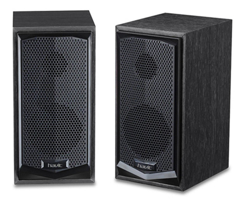 Altavoz Havit Sk518 P2 estéreo 2.0 de 3,5 mm, 3 W x 2, color negro