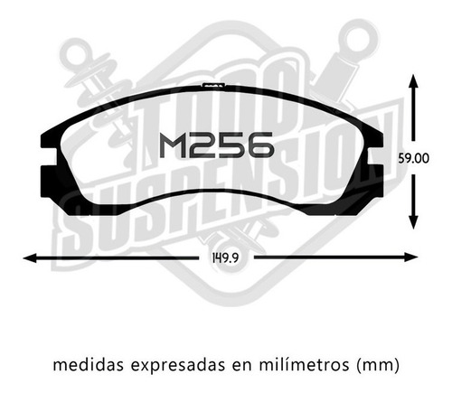 Pastilla De Freno Delantera Mitsubishi Eclipse 2.0 1989-1995