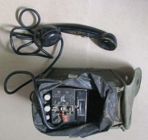 Imagen 1 de 10 de Telefono Militar De Campaña Antiguo Usa. Año 1957